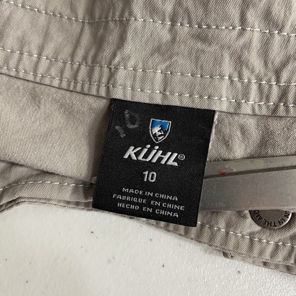 KUHL Shorts women's 10 (32x11) Splash Cargo Pocket Outdoor Gray Hiking Camping - Picture 6 of 11